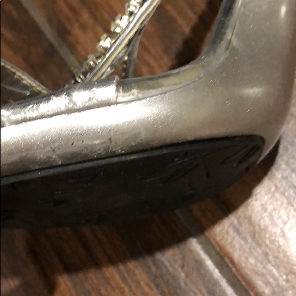 GUC Sliver Marichi Mani silver open toe heels - Picture 5 of 5